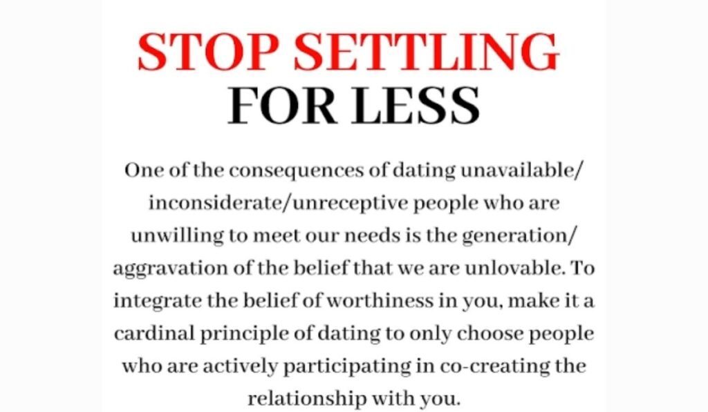 Stop Settling